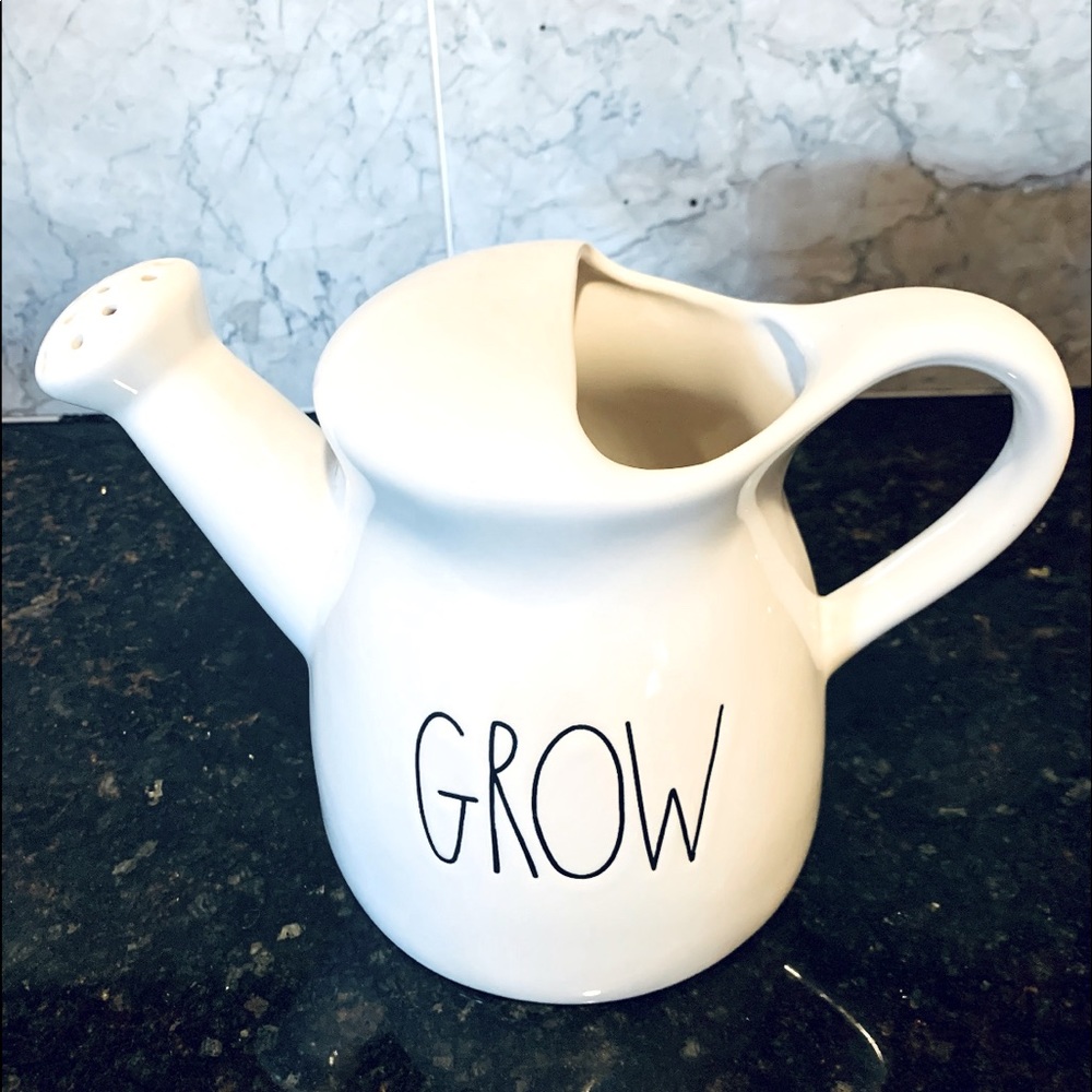 💚 RAE DUNN “𝐆𝐫𝐨𝐰” Pitcher Water Flower Pot💚